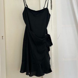 Black Mini Dress with Bow